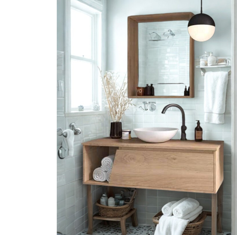 ארון אמבט תלוי דגם אלין פורניר אלון גודל 80