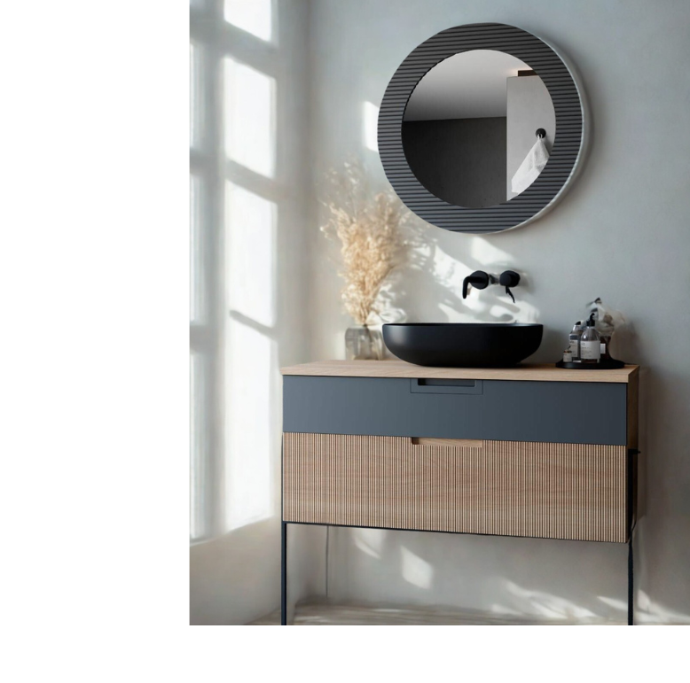 ארון אמבט מעוצב עומד דגם סוויפט 80