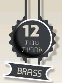 מוט כפול למגבת 75 סמ אליטה מוברש